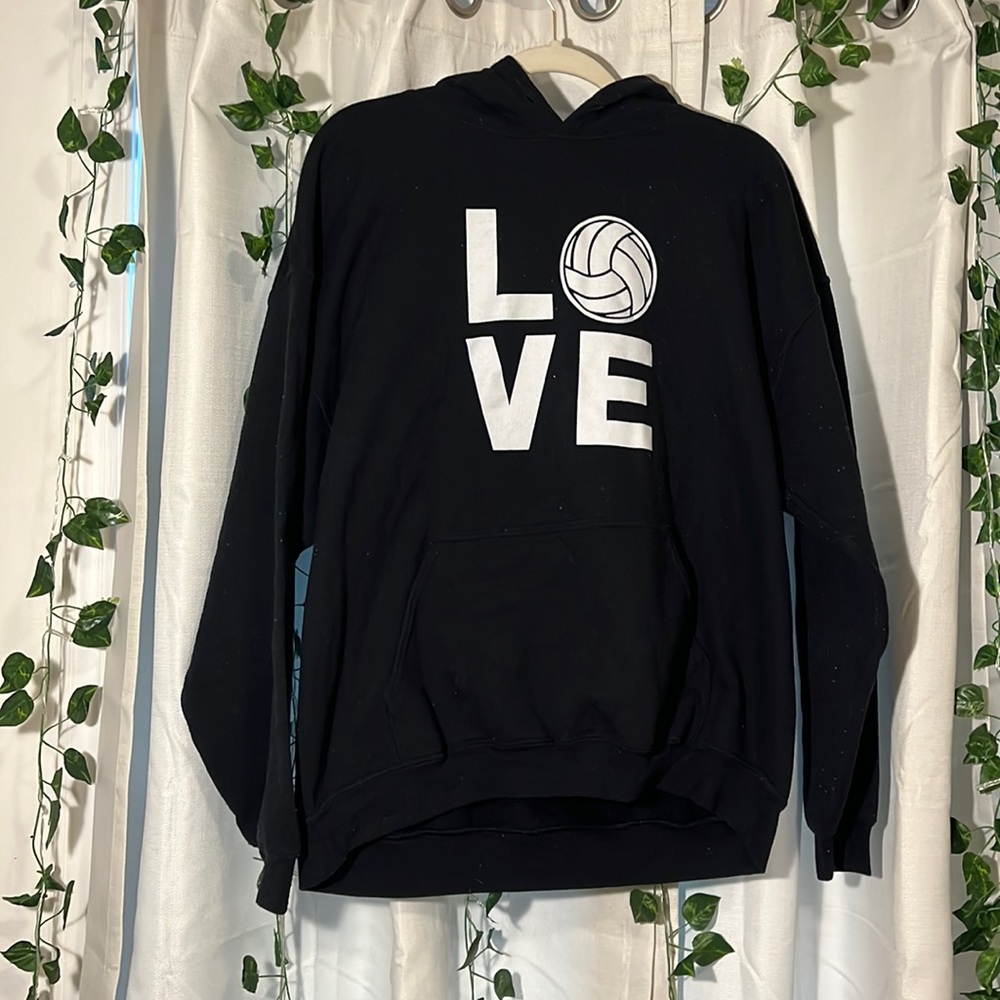 Black Love Volleyball Hoodie